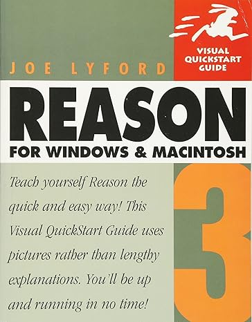 reason 3 for windows and macintosh 1st edition joe lyford 0321269179, 978-0321269171