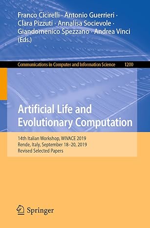 artificial life and evolutionary computation 14th italian workshop wivace 2019 rende italy september 18 20