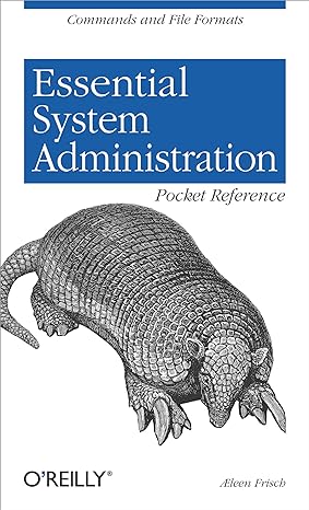 essential system administration pocket reference 1st edition aeleen frisch 0596004494, 978-0596004491