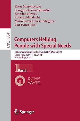 computers helping people with special needs 18th international conference icchp aaate 2022 lecco italy july