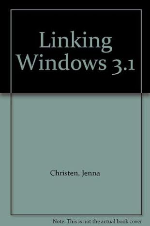 linking windows 3 1 1st edition jenna christen 1565290518, 978-1565290518