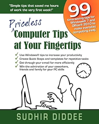 priceless computer tips at your fingertips 1st edition sudhir diddee 1466395923, 978-1466395923