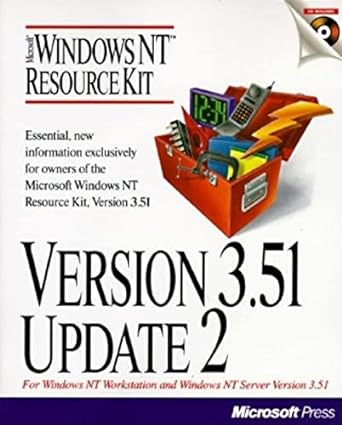 version 3 51 update 2 microsoft windows nt resource kit 1st edition microsoft press 1572312564, 978-1572312562