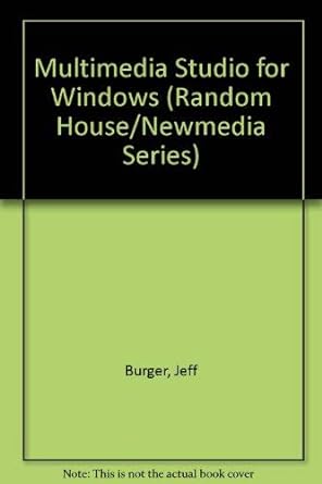 multimedia studio for windows 1st edition jeff burger 067975590x, 978-0679755906