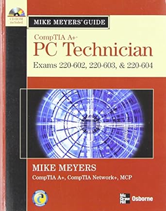 mike meyers a+ guide pc technician 2nd edition michael meyers 007226358x, 978-0072263589