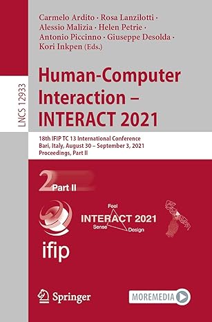 human computer interaction interact 2021 18th ifip tc 13 international conference bari italy august 30