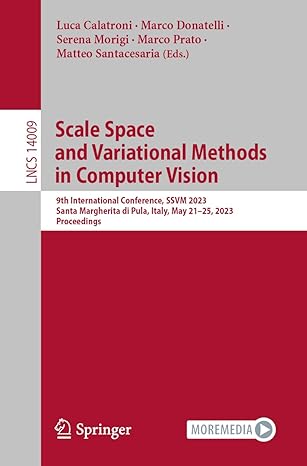 scale space and variational methods in computer vision 9th international conference ssvm 2023 santa
