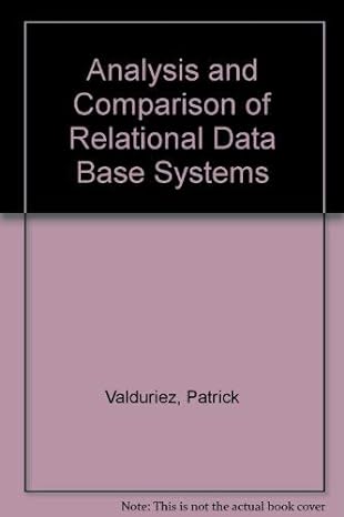 analysis and comparison of relational database systems 1st edition patrick valduriez ,georges gardarin
