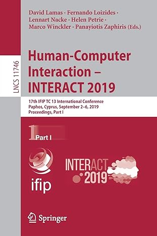 human computer interaction interact 2019 17th ifip tc 13 international conference paphos cyprus september 2 6