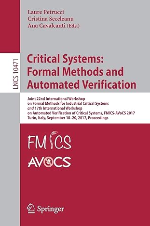 critical systems formal methods and automated verification joint 22nd international workshop on formal