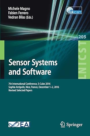 sensor systems and software 7th international conference s cube 2016 sophia antipolis nice france december 1