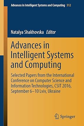 advances in intelligent systems and computing selected papers from the international conference on computer