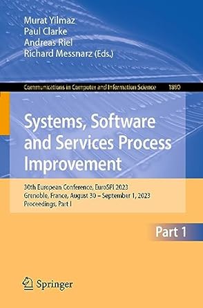 systems software and services process improvement 30th european conference eurospi 2023 grenoble france