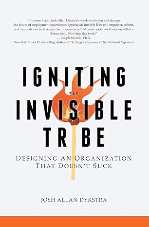 igniting the invisible tribe designing an organization that doesn t suck 1st edition josh allan dykstra