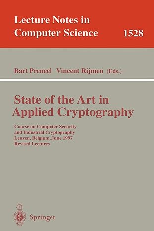 state of the art in applied cryptography course on computer security and industrial cryptography leuven