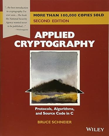 applied cryptography protocols algorithms and source code in c 2nd edition bruce schneier 0471117099,