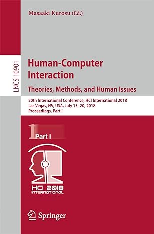 human computer interaction theories methods and human issues 20th international conference hci international