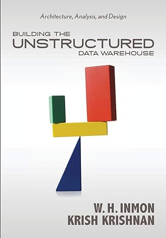 building the unstructured data warehouse architecture analysis and design 1st edition w.h. inmon ,krish