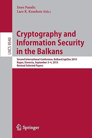 cryptography and information security in the balkans second international conference balkancryptsec 2015