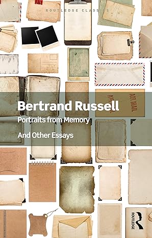 portraits from memory 1st edition bertrand russell ,nicholas griffin 0367540843, 978-0367540845