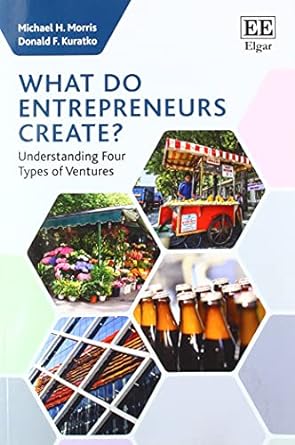 what do entrepreneurs create understanding four types of ventures 1st edition michael h. morris ,donald f.