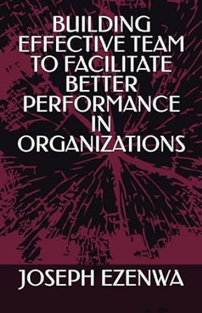 building effective team to facilitate better performance in organizations 1st edition mr. joseph uzochukwu