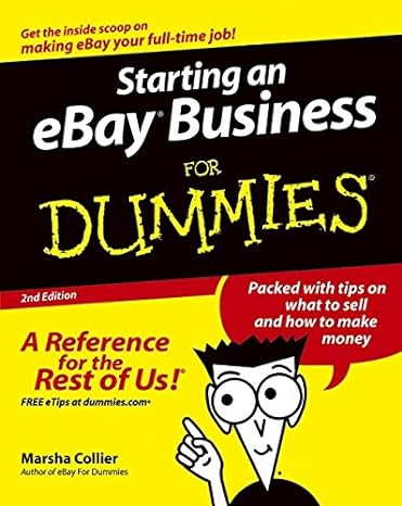 starting an ebay business for dummies 2nd edition marsha collier 0764569244, 978-0764569241