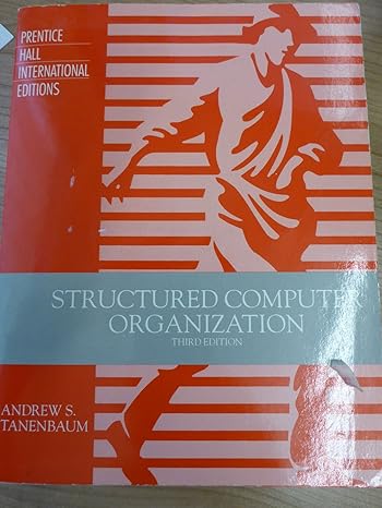 structured computer organization 3rd edition andrew s tanenbaum 0138528721, 978-0138528720
