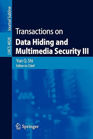 transactions on data hiding and multimedia security iii 2008 edition yun q. shi b00bdjyzia, 978-3540690160