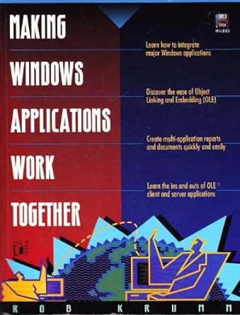 msuing windows applications work together 1st edition rob krumm 155851385x, 978-1558513853