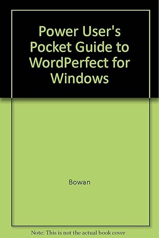 power users pocket guide to wordperfect for windows 1st edition charles bowen 1566861128, 978-1566861120