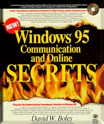 windows 95 communication and online secrets 1st edition david w boles 1568848374, 978-1568848372