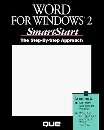 word for windows 2 smartstart the step by step approach 1st edition daniel speers ,elaine j marmel