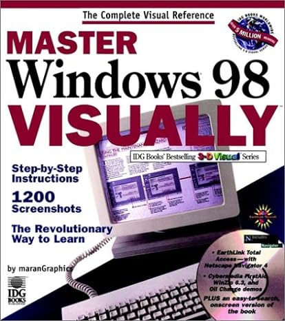master windows 98 visually 1st edition ruth maran ,paul whitehead ,maarten heilbron 0764560344, 978-0764560347