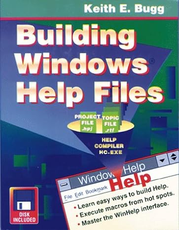 building windows help files 1st edition keith e bugg 0879304391, 978-0879304393