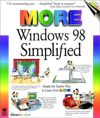 more windows 98 simplified 1st edition ruth maran 0764560379, 978-0764560378