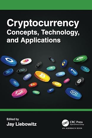 cryptocurrency concepts technology and applications 1st edition jay liebowitz 1032324376, 978-1032324371