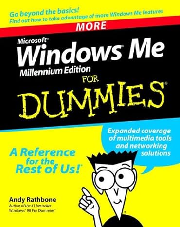 more microsoft windows me for dummies 1st edition andy rathbone 0764507346, 978-0764507342