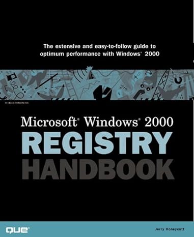 microsoft windows 2000 registry handbook 1st edition jerry honeycutt 0789716747, 978-0789716743