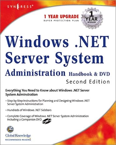 windows net server system administration handbook and dvd 2nd edition thomas w shinder ,debra littlejohn