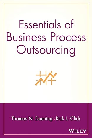 essentials of business process outsourcing 1st edition thomas n. duening ,rick l. click 0471709875,