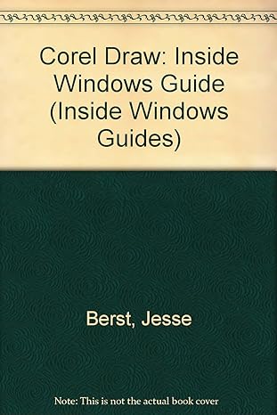 corel draw inside windows guide 1st edition jesse berst 1556153341, 978-1556153341