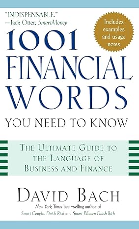 1001 financial words you need to know 1st edition erin mckean ,david bach 0195170504, 978-0195170504