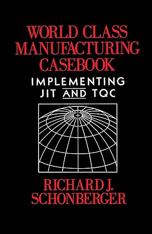 world class manufacturing casebook implementing jit and tqc 1st edition richard j. schonberger 0029293502