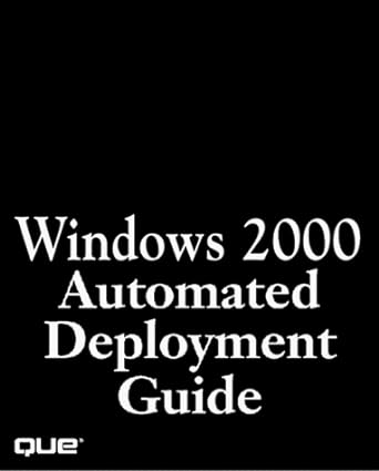 windows 2000 automated deployment guide 1st edition que corporation ,ted malone 0789717492, 978-0789717498