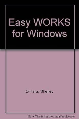 easy works for windows 1st edition shelley o'hara 1565290631, 978-1565290631