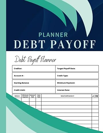 debt payoff planner 1st edition yass log b0bxnhbsk4