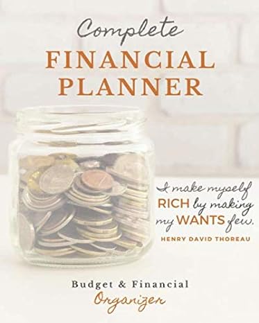 complete financial planner budget and financial organizer 1st edition graymoth press 1707919003,