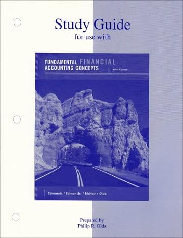 study guide fundamental financial accounting concepts 5th edition thomas edmonds 0072989459, 978-0072989458