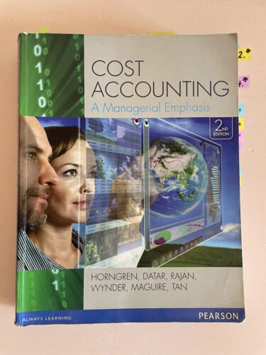 cost accounting a managerial emphasis 1st edition monte wynder, madhav v. rajan, srikant m. datar, charles t.